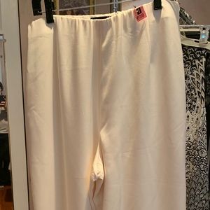 Lafayette 148 Ivory Satin Pants